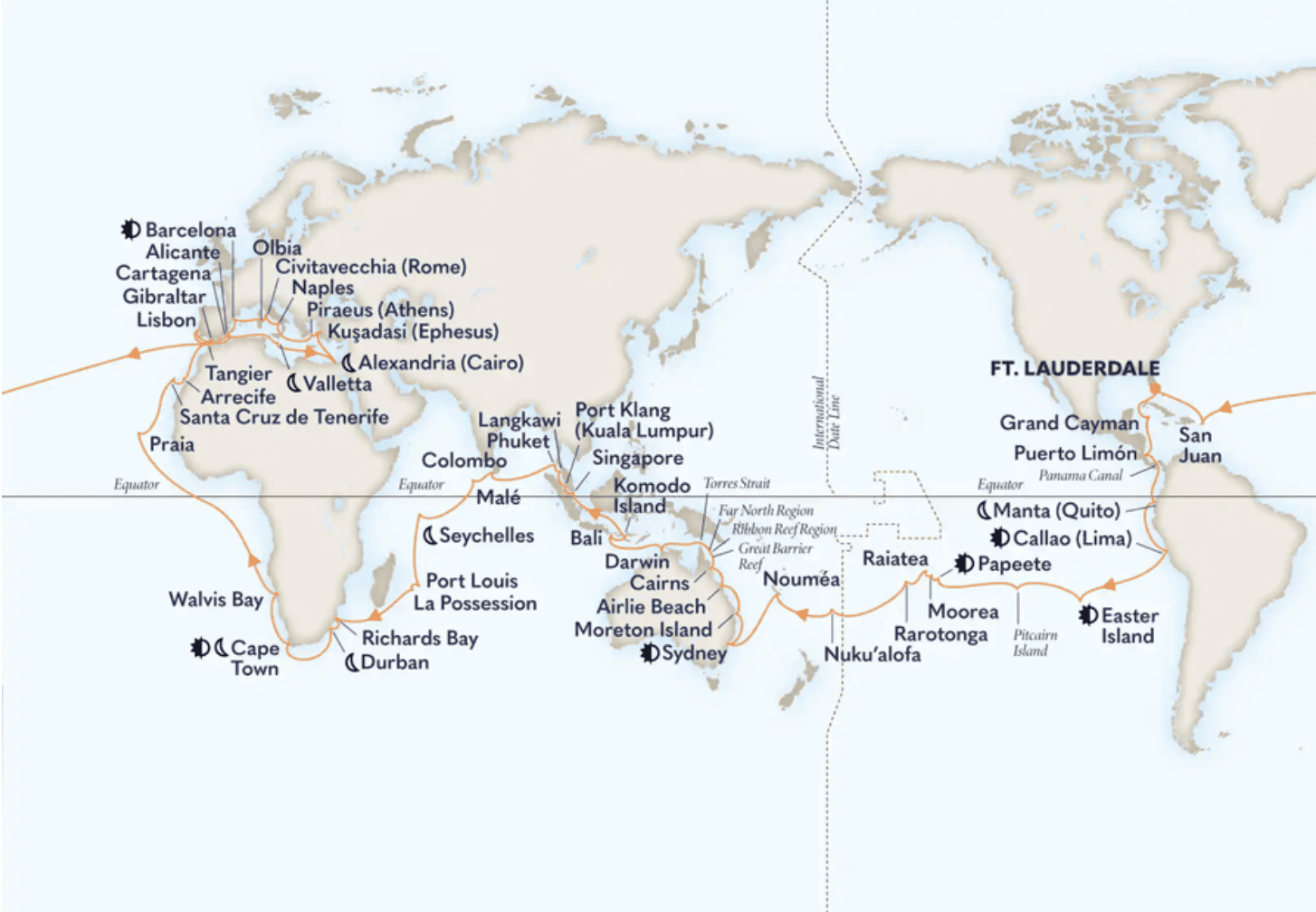 Holland Zuiderdam Croisière mondiale