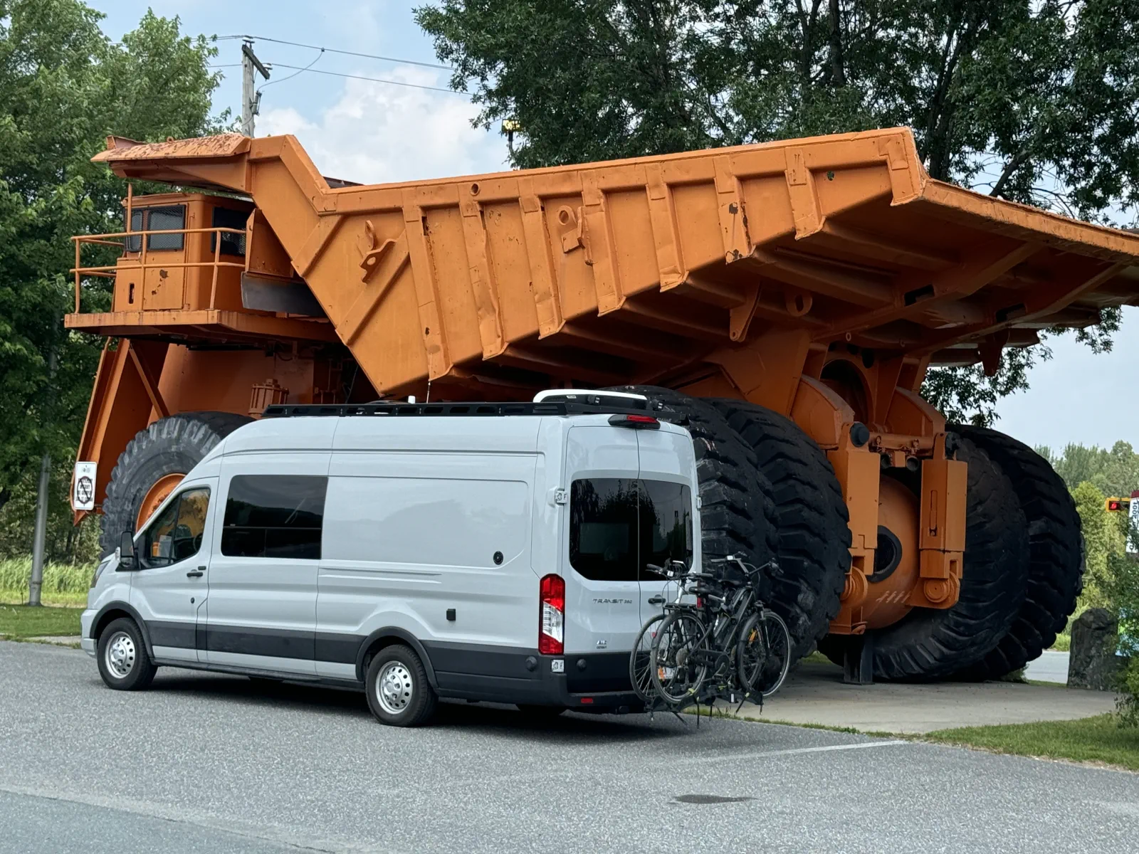 Notre Ford Transit converti lors d'un voyage test